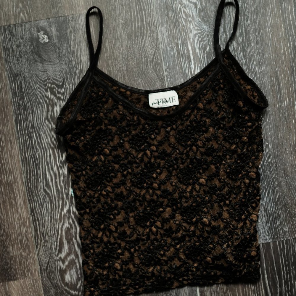 Vintage JUST IN TIME USA sexy lace cami